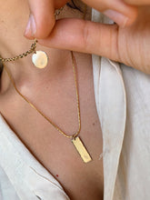 Load image into Gallery viewer, ENGRAVED RECTANGLE NECKLACE