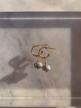 Load image into Gallery viewer, DIAMOND SILVERITE HOOPS