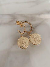 Load image into Gallery viewer, OVERSIZED COIN HOOPS
